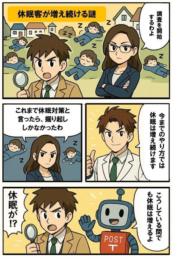 休眠対策の課題