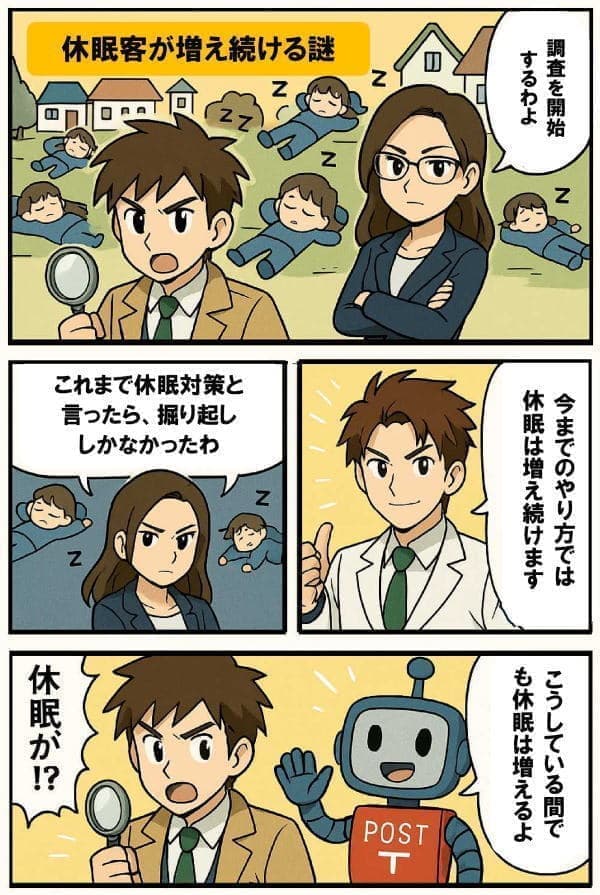 休眠対策の課題