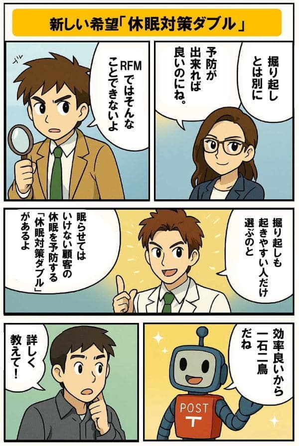 休眠対策のCRMなら｢休眠対策ダブル｣